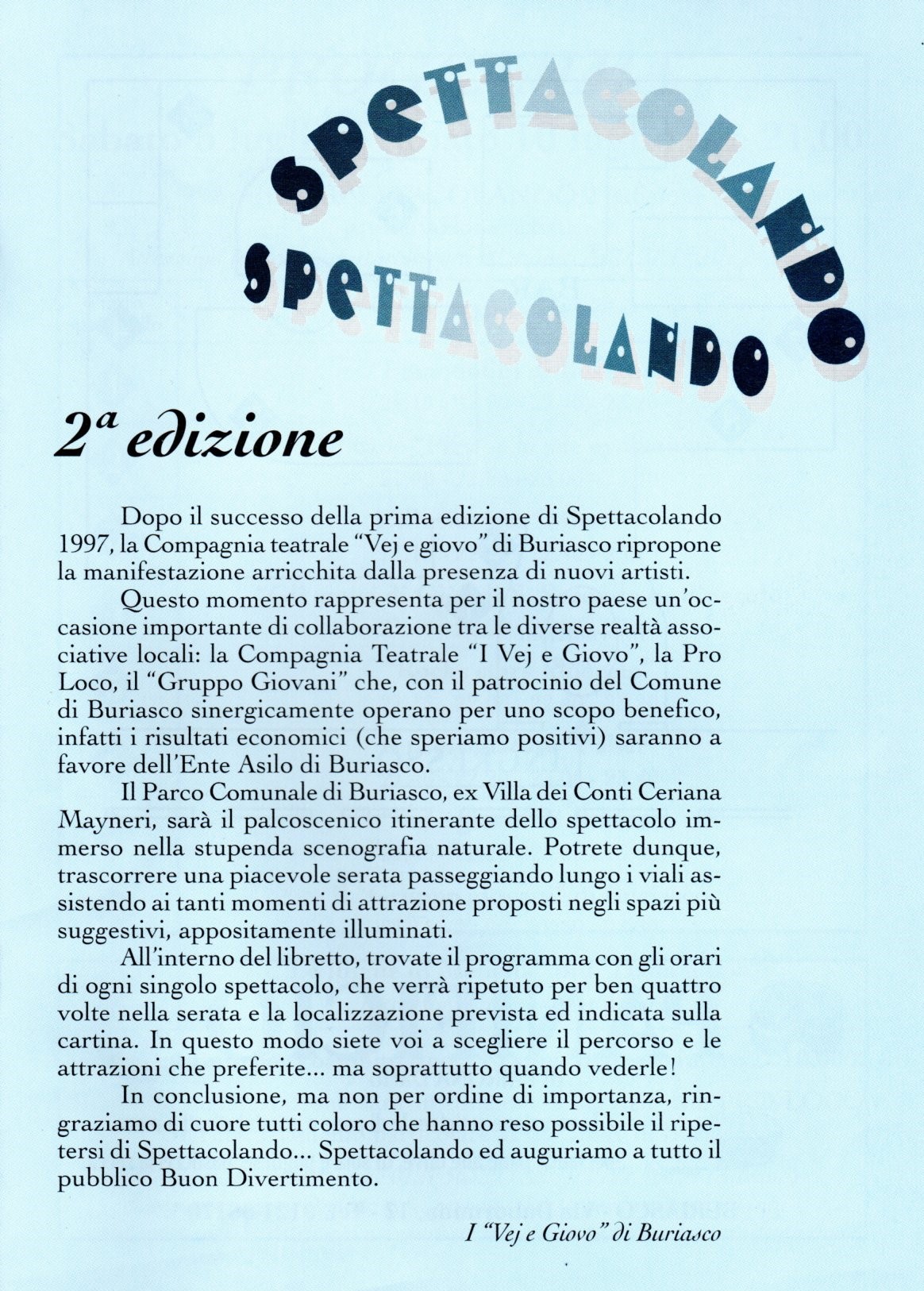 Spettacolando - 1999