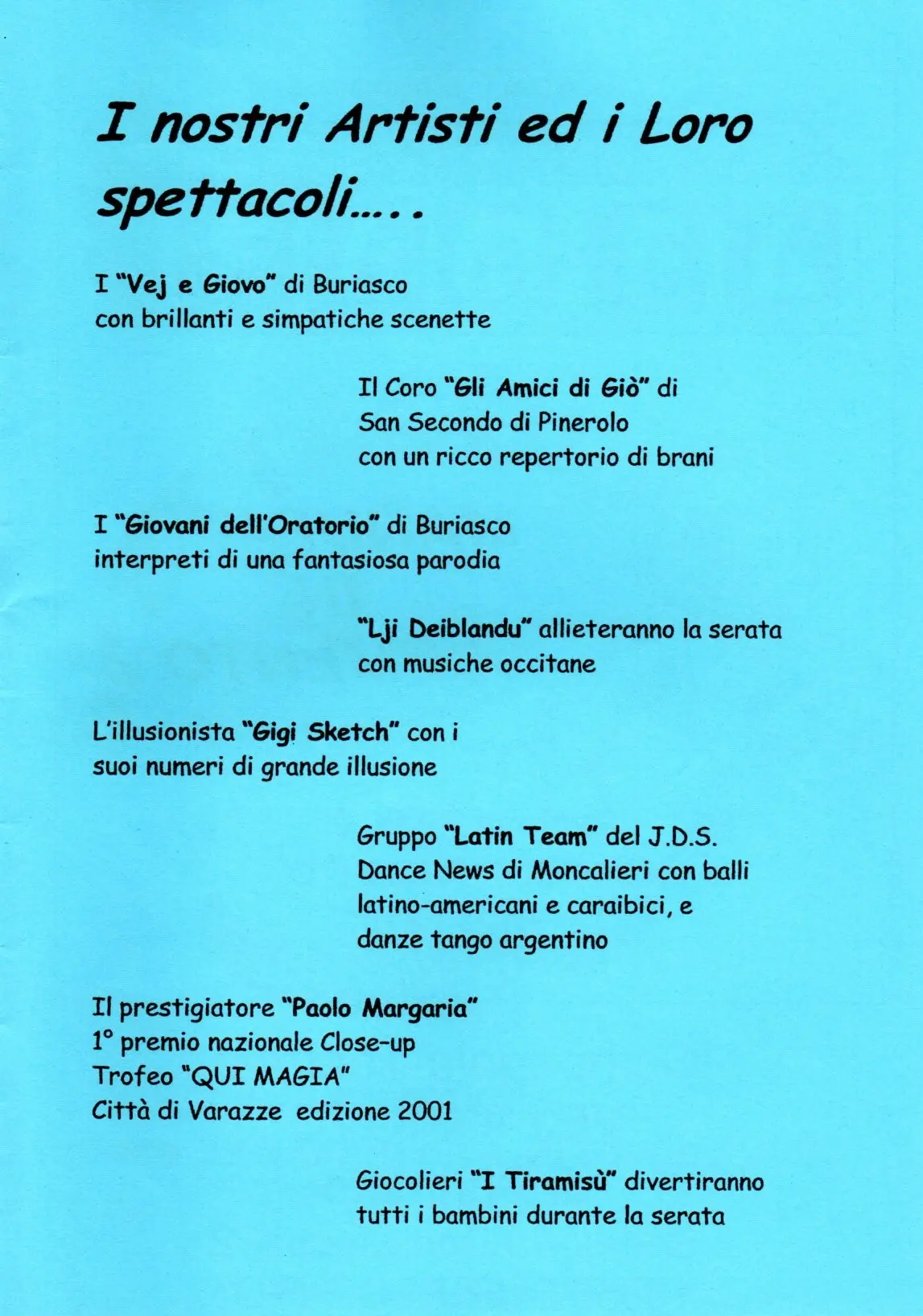 Spettacolando - 2002